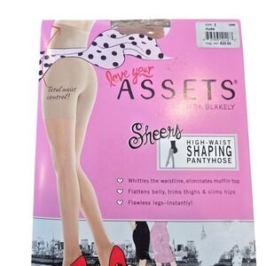 🆕️ Assets by Sara Blakely Sheers High Waist Shaping Pantyhose Nude Size 🆕️‎